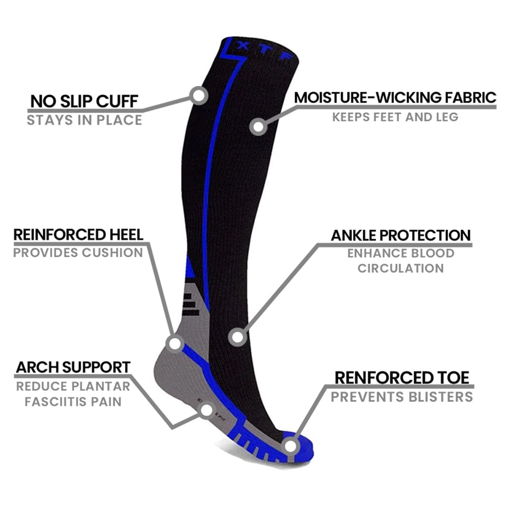 Extreme Fit - KOMODO COMPRESSION SOCKS (6-PAIRS) - KNEE-LENGTH Extreme Fit - KOMODO COMPRESSION SOCKS (6-PAIRS) - KNEE-LENGTH