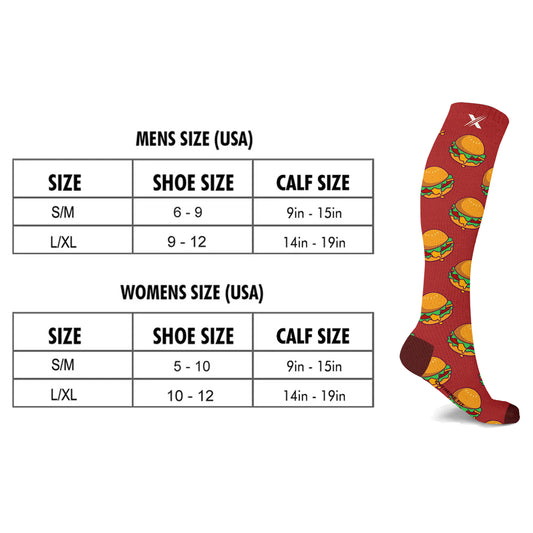 FOOD LOVE COMPRESSION SOCKS (3-PAIRS)