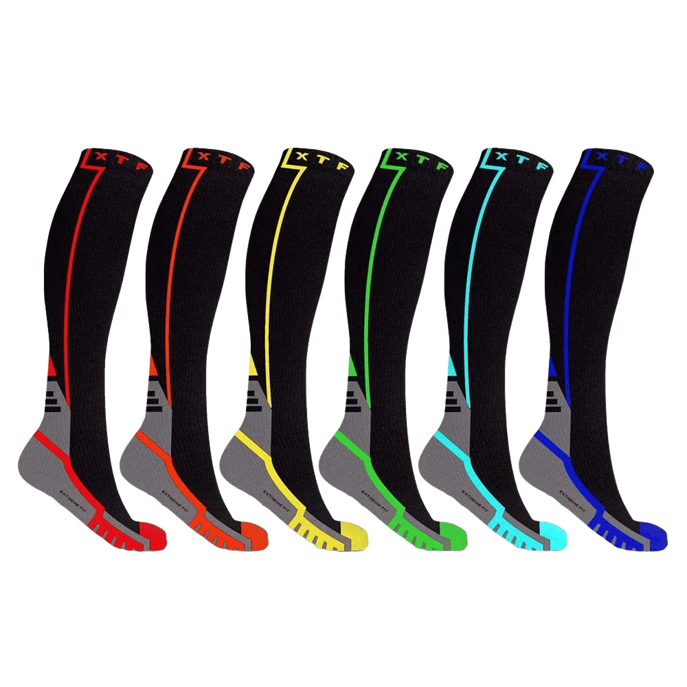 Extreme Fit - KOMODO COMPRESSION SOCKS (6-PAIRS) - KNEE-LENGTH Extreme Fit - KOMODO COMPRESSION SOCKS (6-PAIRS) - KNEE-LENGTH