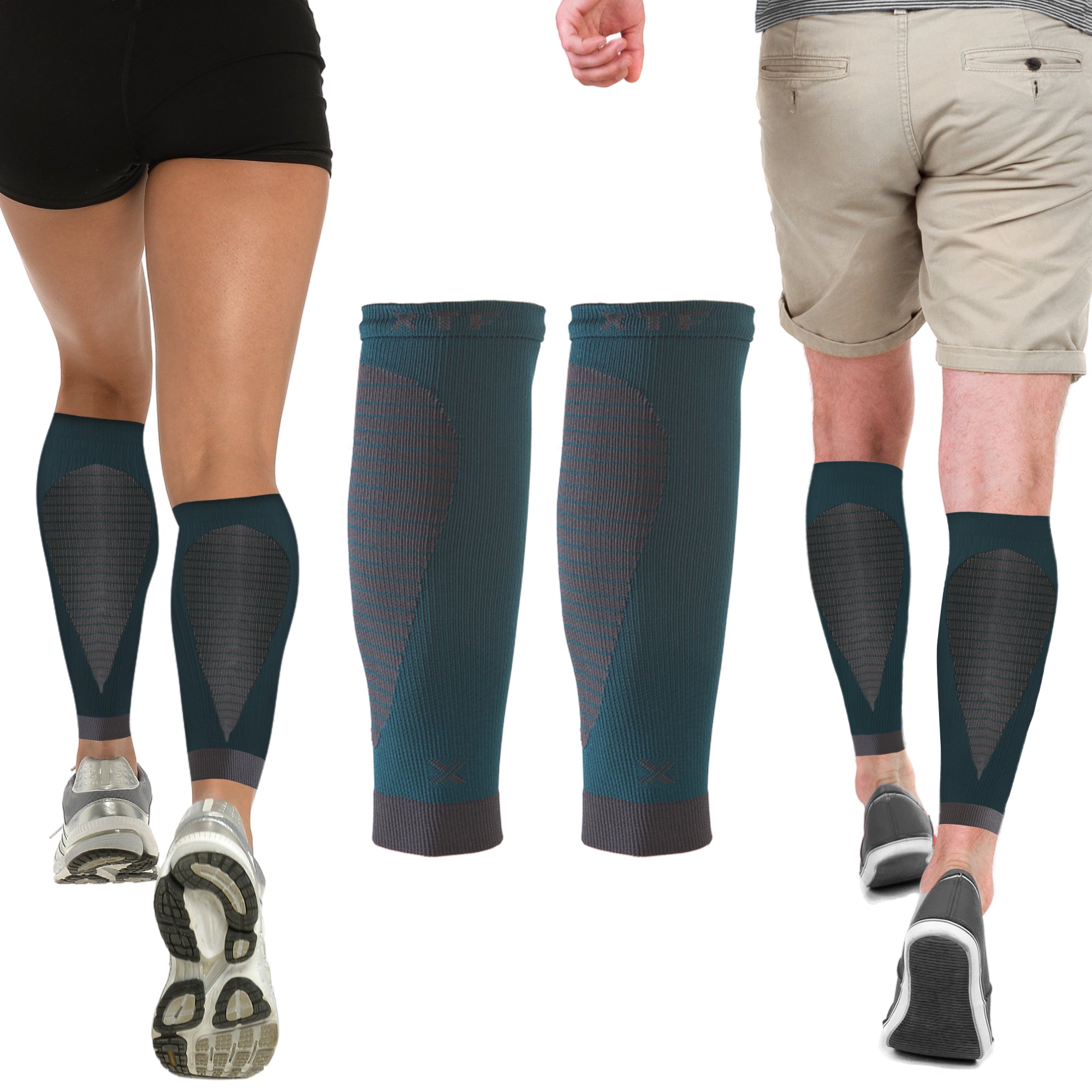 Teal Calf Sleeves