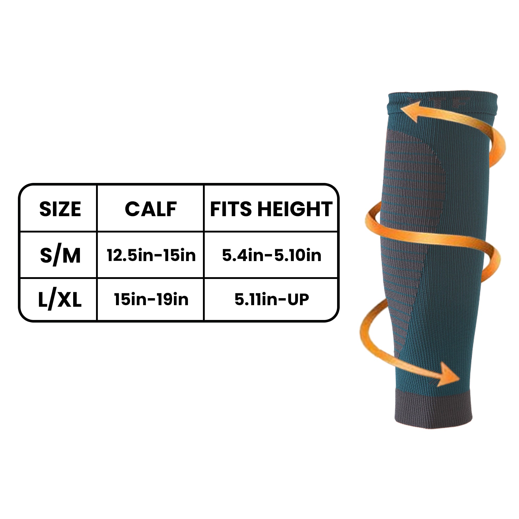 Teal Calf Sleeves