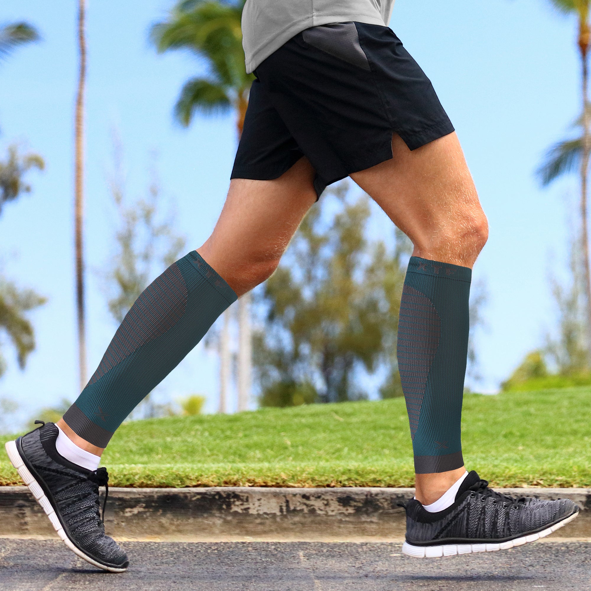 Teal Calf Sleeves