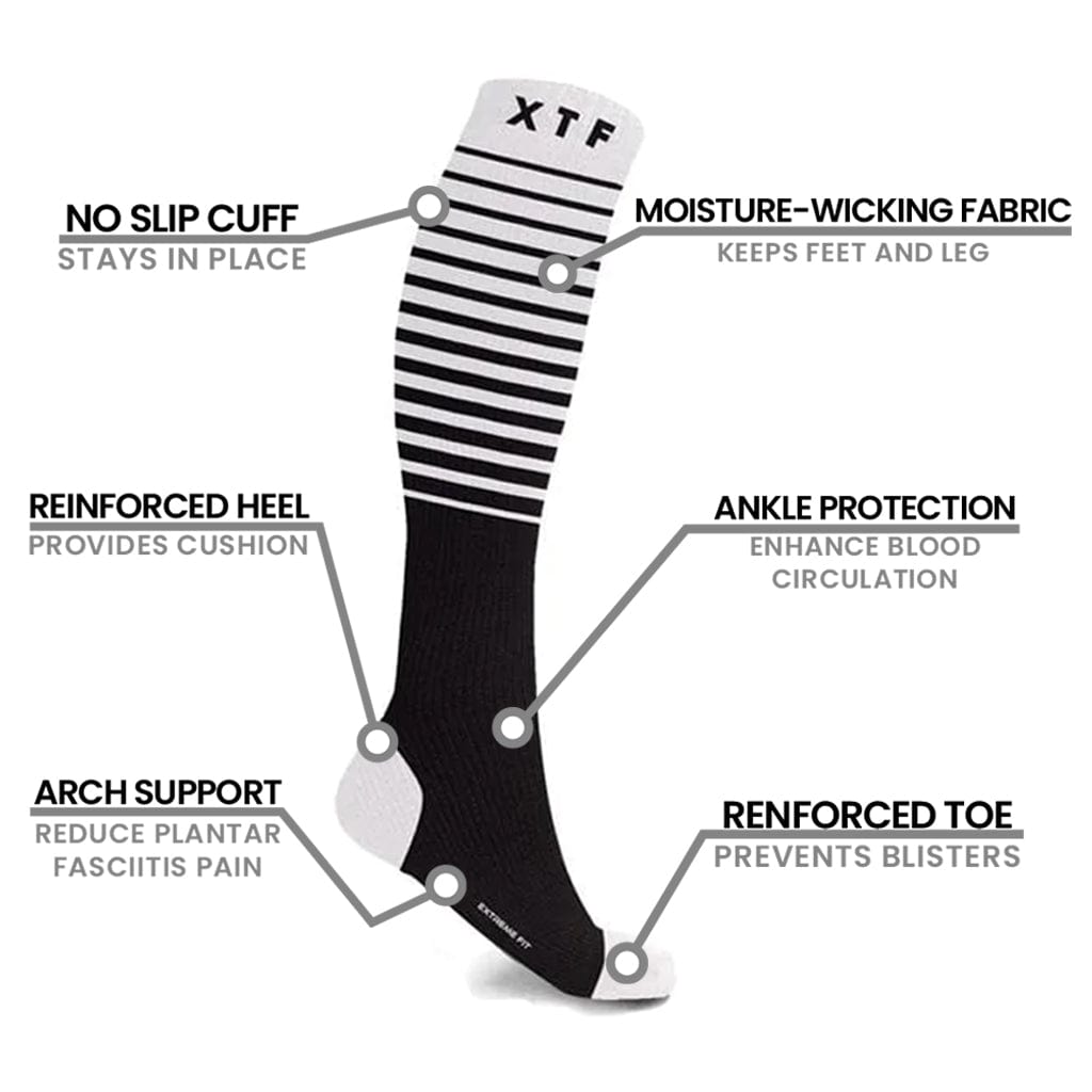 Extreme Fit - FLIGHT SOCKS (6-PAIRS) - KNEE-LENGTH