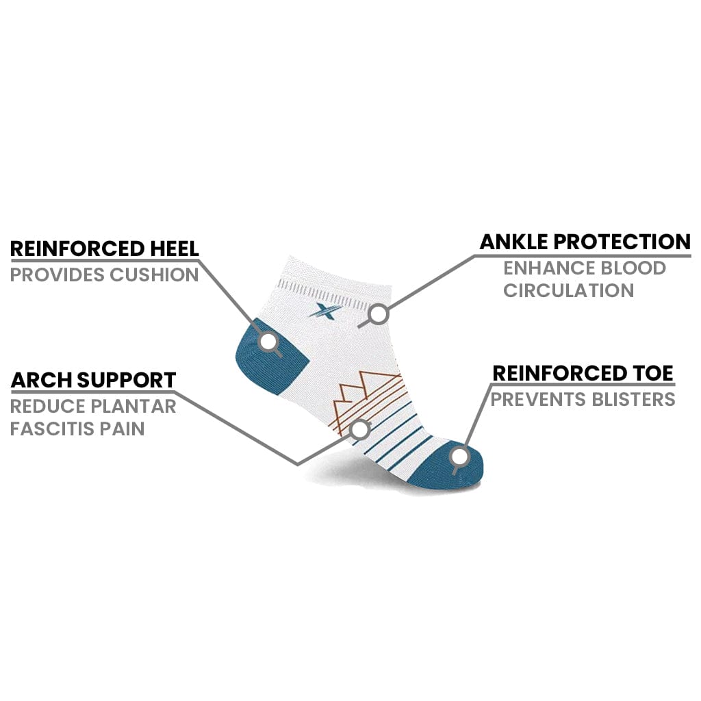 Extreme Fit - MERINO WOOL WARM ANKLE SOCKS - HEATHER GRAY - ANKLE-LENGTH