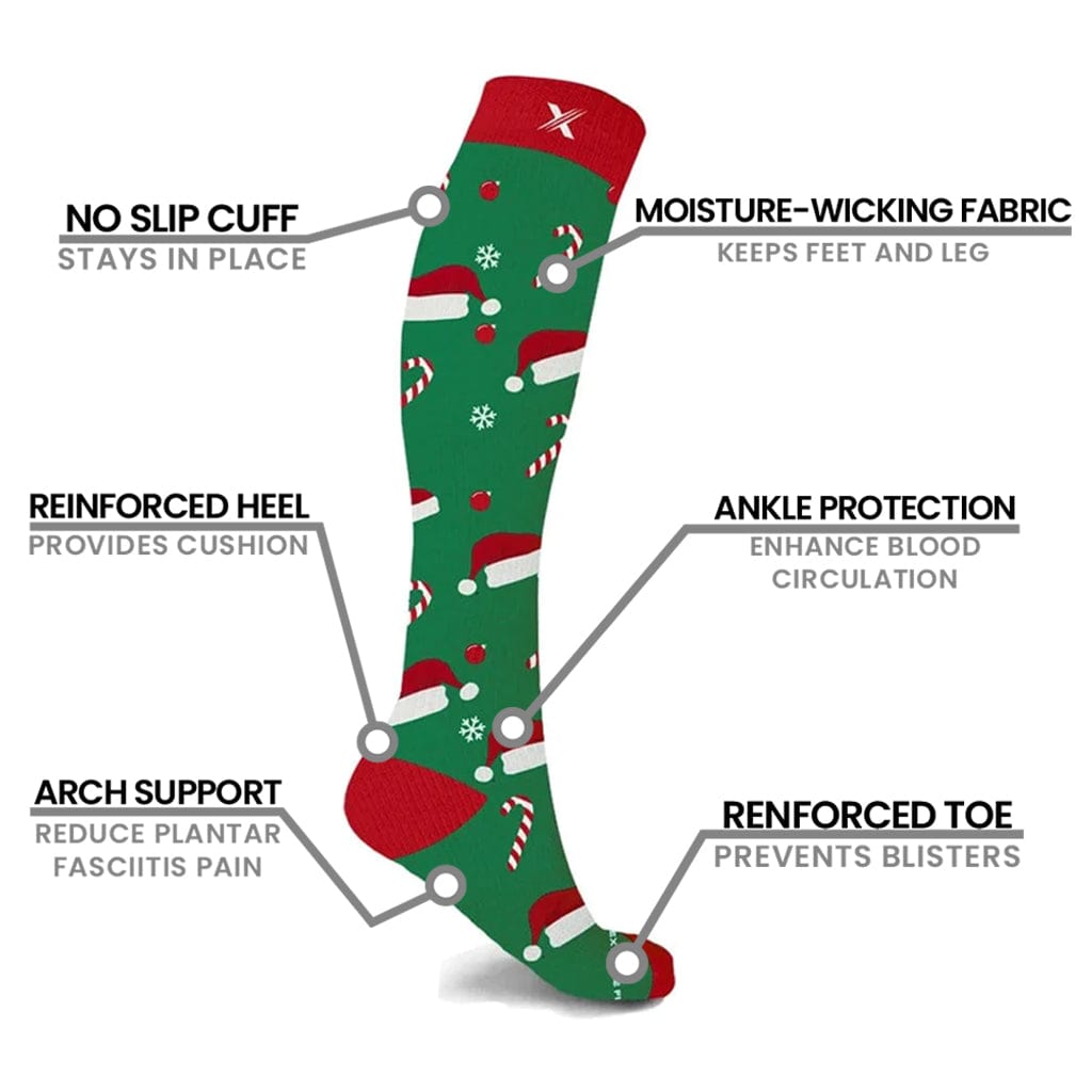 Extreme Fit - HOLIDAY NECESSITIES SOCKS (6-PAIRS) - KNEE-LENGTH