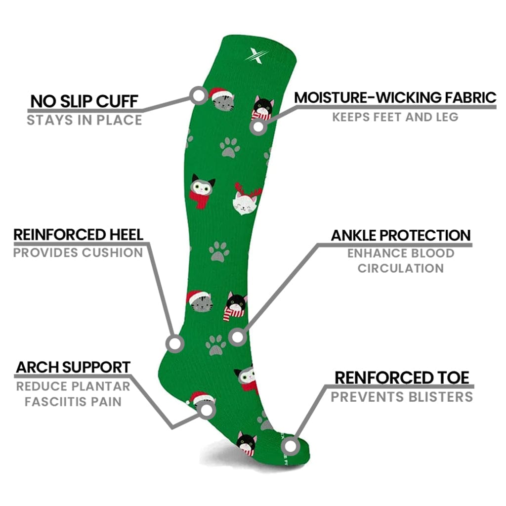 Extreme Fit - STOCKING STUFFERS COMPRESSION SOCKS (3-PAIRS) - KNEE-LENGTH