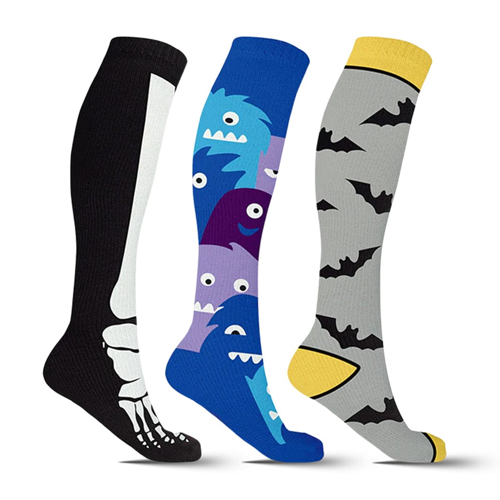 Extreme Fit - HALLOWEEN COMPRESSION SOCKS - BUY 2 GET 1 MYSTERY SOCK FREE - KNEE-LENGTH