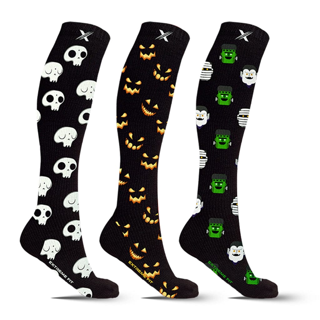 Extreme Fit - HALLOWEEN COMPRESSION SOCKS - BUY 2 GET 1 MYSTERY SOCK FREE - KNEE-LENGTH