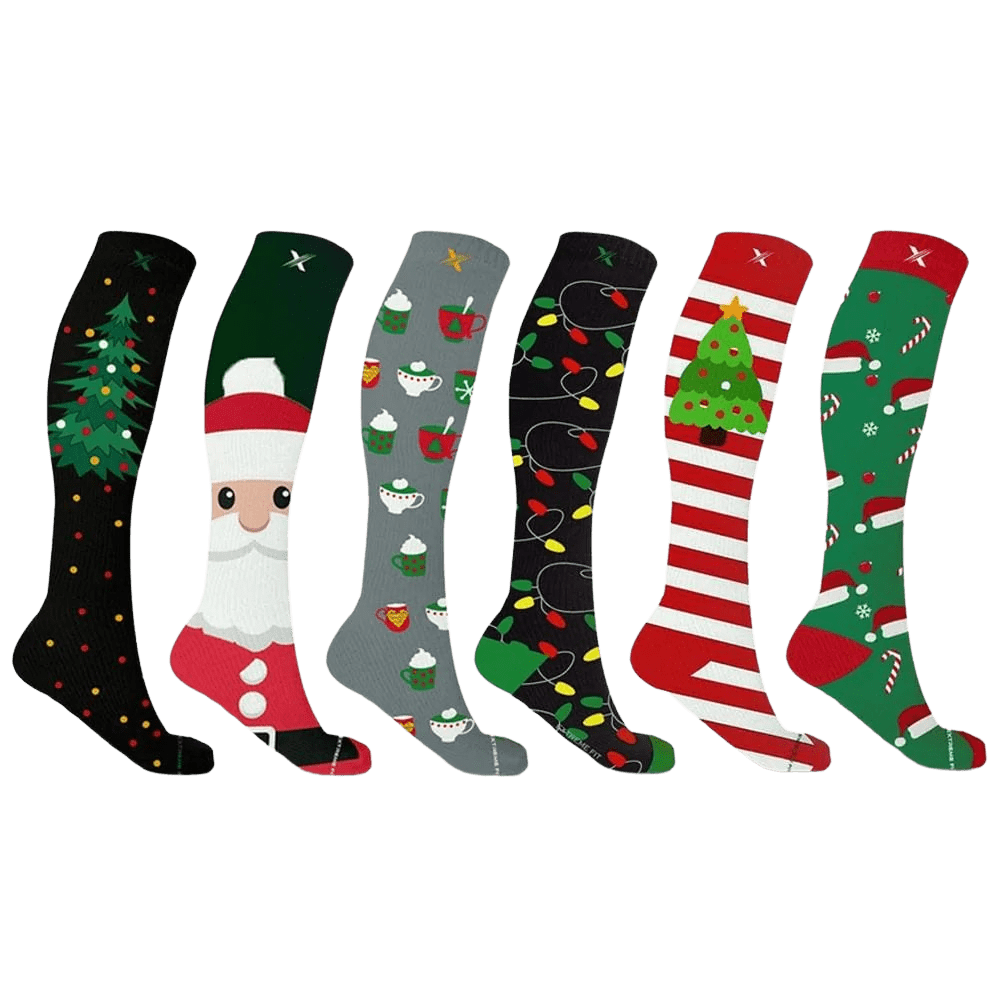 Extreme Fit - HOLIDAY NECESSITIES SOCKS (6-PAIRS) - KNEE-LENGTH