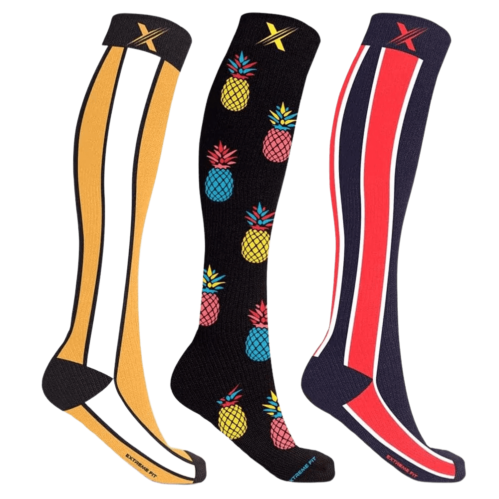 Extreme Fit - 90’S STREETWEAR COMPRESSION SOCKS (3-PAIRS) - KNEE-LENGTH