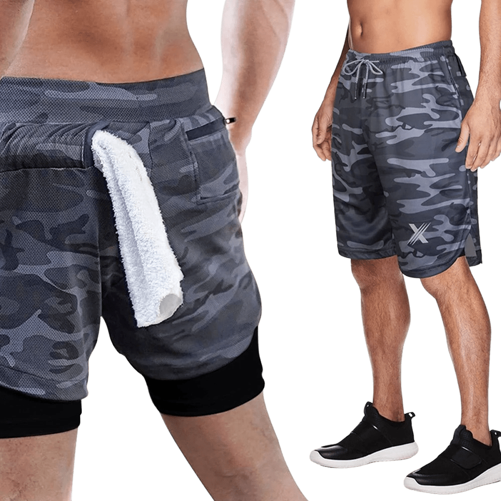 Extreme Fit - Men's XTF VAPOR™ Liner Shorts For Running & Performance - Grey - MEN'S SHORTS