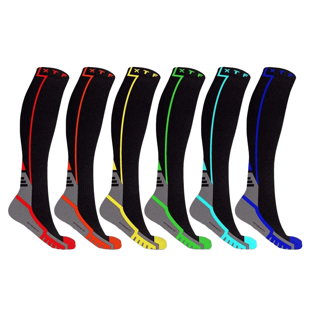 Extreme Fit - KOMODO COMPRESSION SOCKS (6-PAIRS) - KNEE-LENGTH