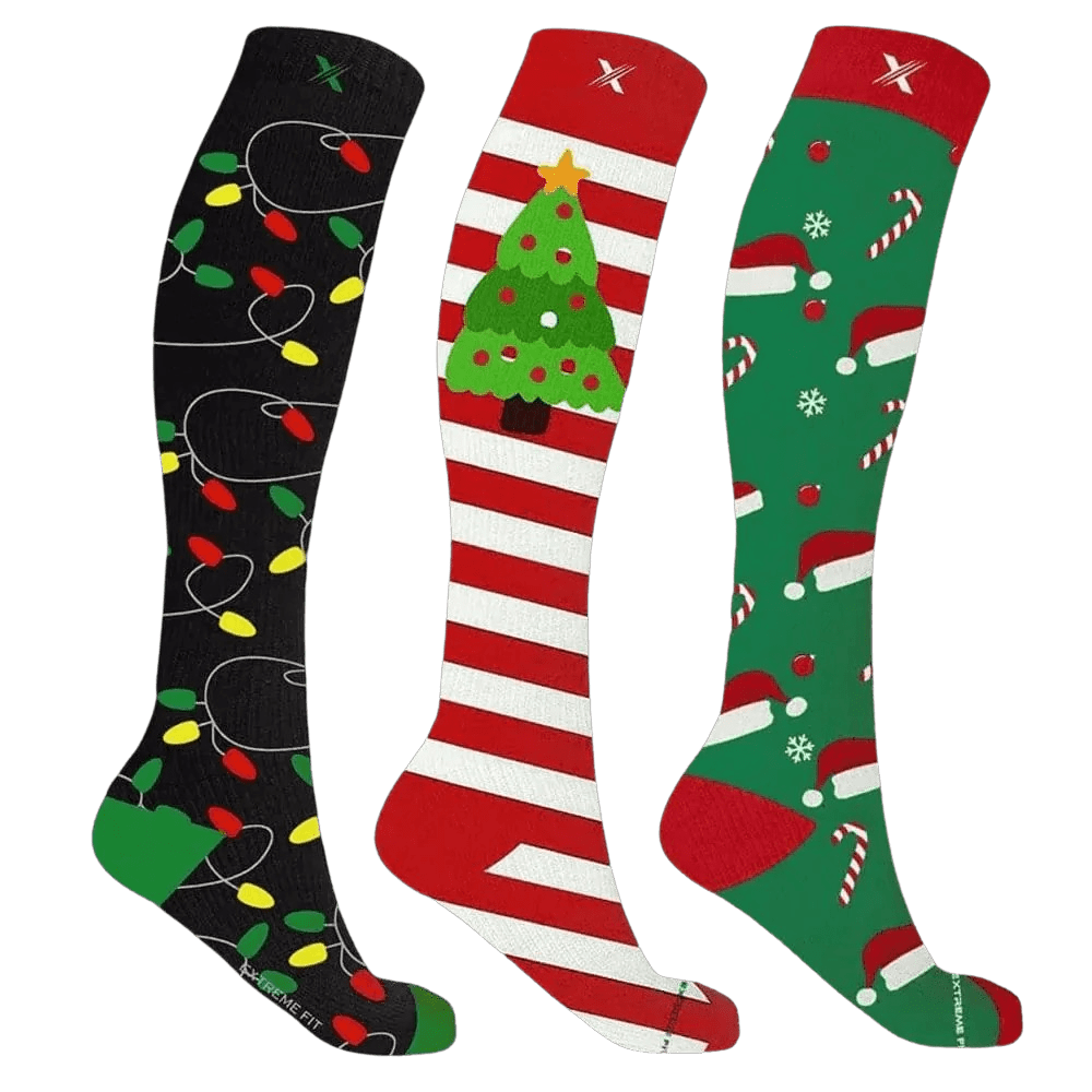 Extreme Fit - HOLIDAY NECESSITIES SOCKS (3-PAIRS) - KNEE-LENGTH