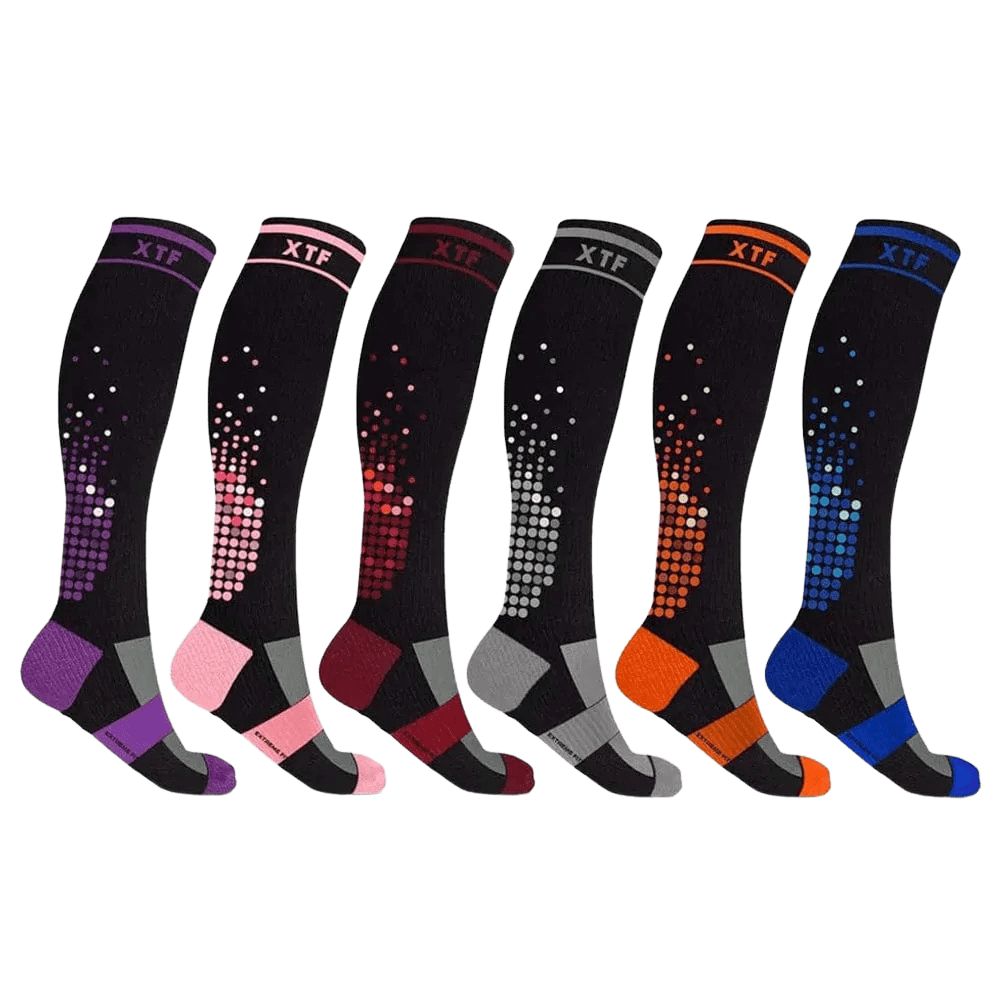 Extreme Fit - HIGH-INTENSITY - ATHELTIC GRADE SOCKS (6-PAIRS) - KNEE-LENGTH