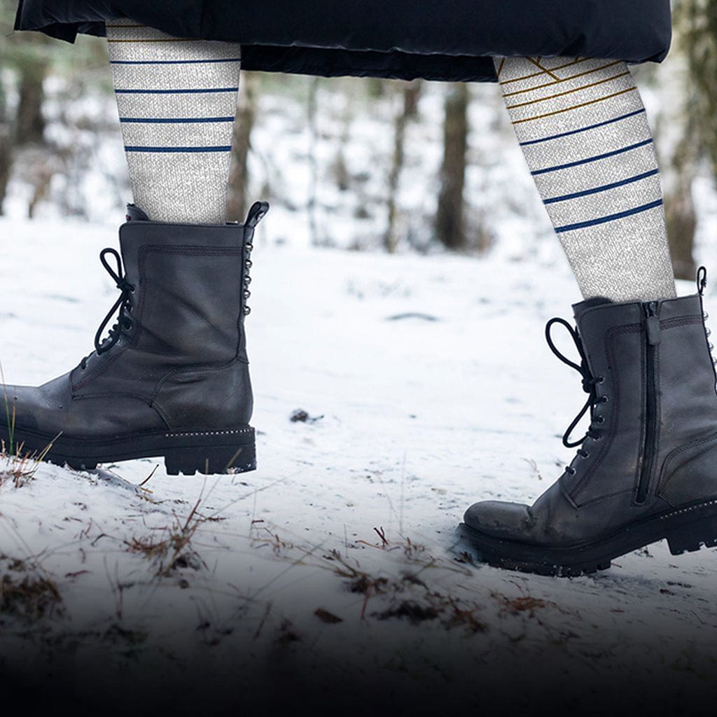 Extreme Fit - MERINO WOOL BOOT SOCKS - HEATHER GRAY - KNEE-LENGTH