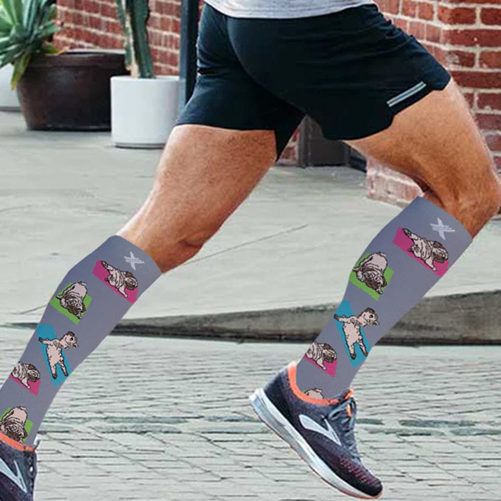 Extreme Fit - YOGA PUG COMPRESSION SOCKS - KNEE-LENGTH