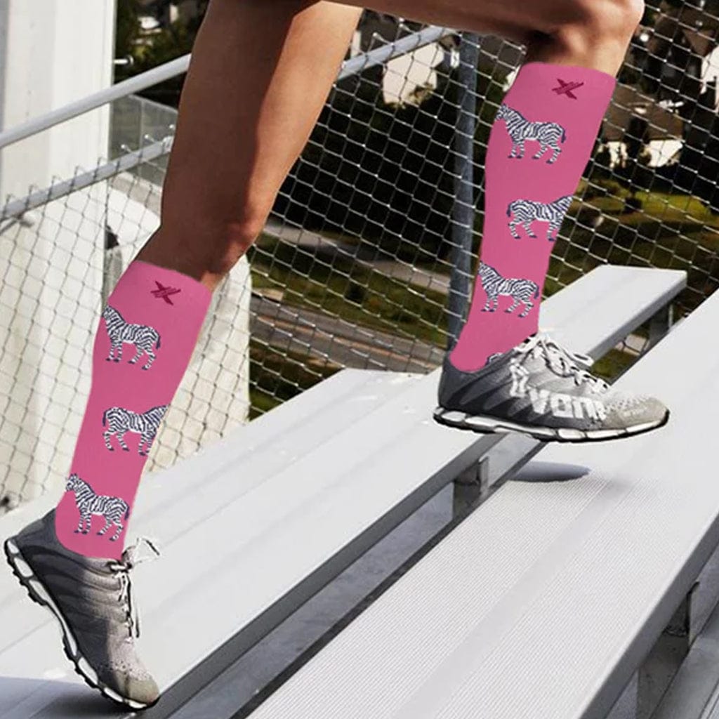 Extreme Fit - ZEBRA COMPRESSION SOCKS - KNEE-LENGTH