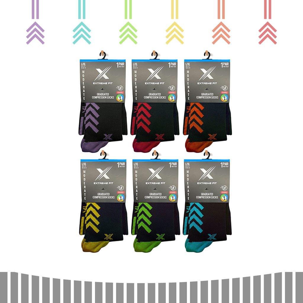 Extreme Fit - EVERYDAY ESSENTIALS SOCKS (6-PAIRS) - KNEE-LENGTH