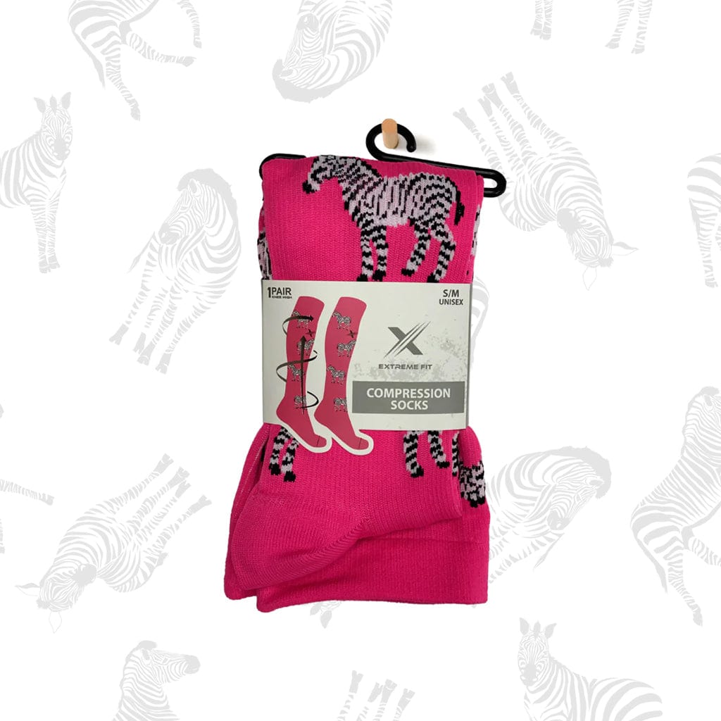 Extreme Fit - ZEBRA COMPRESSION SOCKS - KNEE-LENGTH
