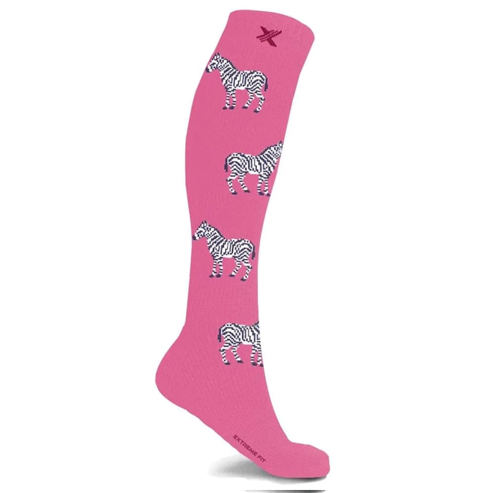 Extreme Fit - ZEBRA COMPRESSION SOCKS - KNEE-LENGTH