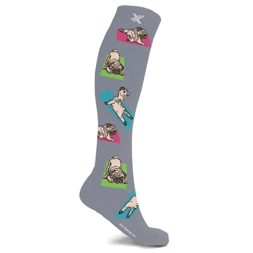 Extreme Fit - YOGA PUG COMPRESSION SOCKS - KNEE-LENGTH
