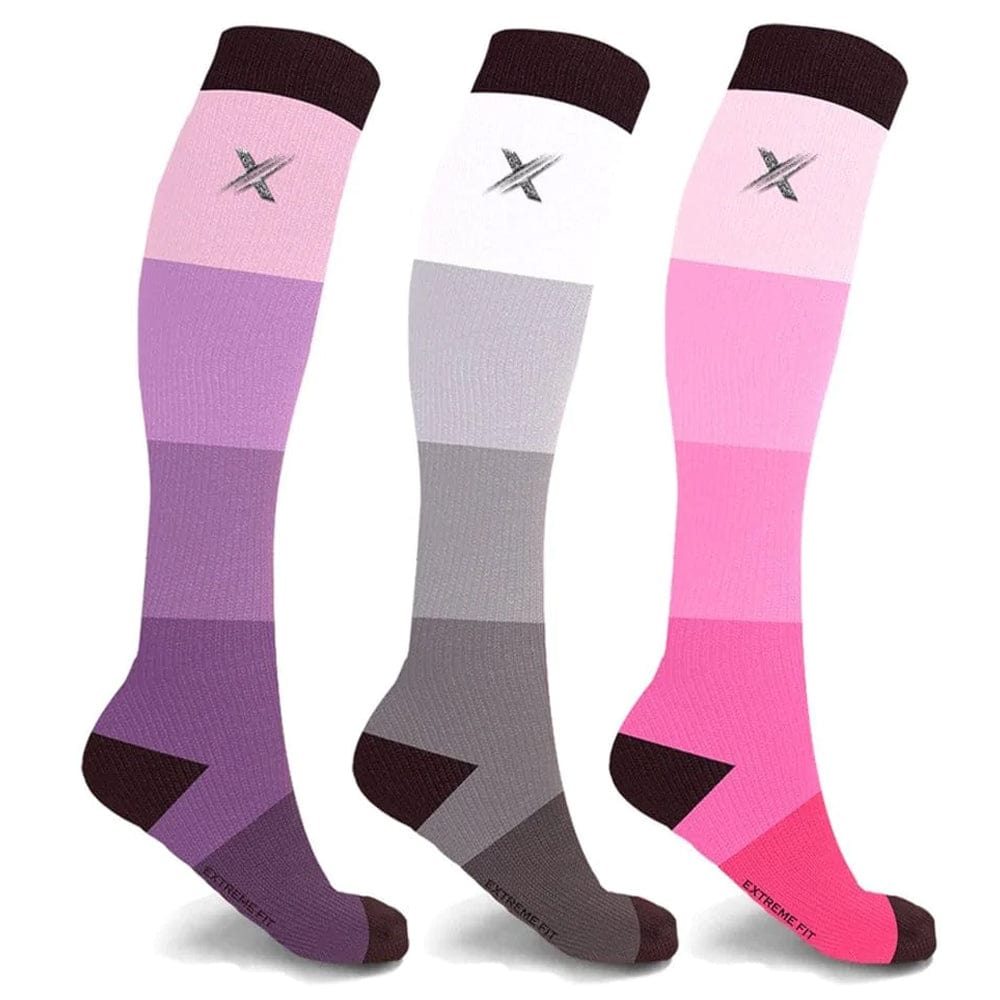 Extreme Fit - MANILLA COMPRESSION SOCKS (3-PAIRS) - KNEE-LENGTH