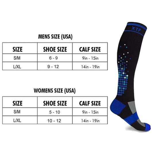 Extreme Fit - HIGH-INTENSITY - ATHELTIC GRADE SOCKS (6-PAIRS) - KNEE-LENGTH