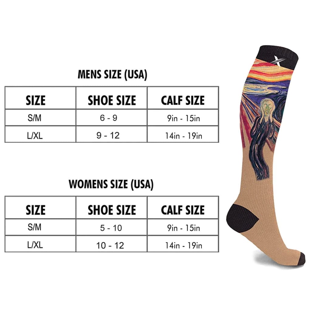 Extreme Fit - MASTERPIECES COMPRESSION SOCKS (3-PAIRS) - KNEE-LENGTH