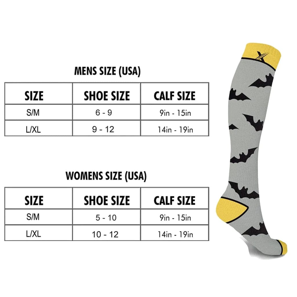 Extreme Fit - HALLOWEEN COMPRESSION SOCKS - BUY 2 GET 1 MYSTERY SOCK FREE - KNEE-LENGTH