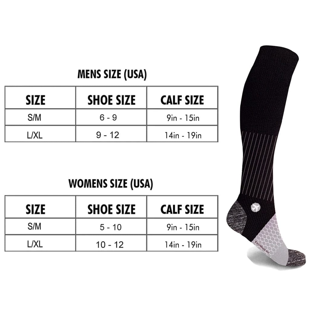 Extreme Fit - TRAVEL SOCKS - GRAY - KNEE-LENGTH