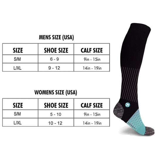 Extreme Fit - TRAVEL SOCKS - BLUE - KNEE-LENGTH