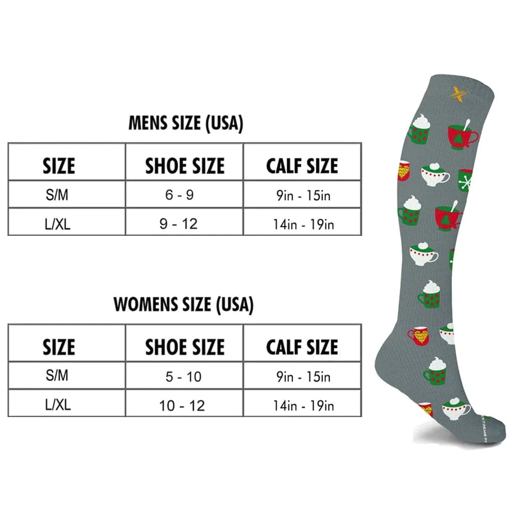 Extreme Fit - CHRISTMAS PARTIES COMPRESSION SOCKS (3-PAIRS) - KNEE-LENGTH