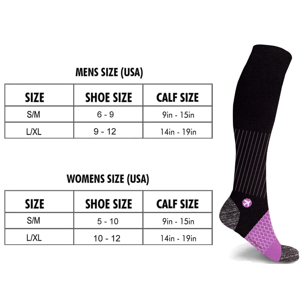 Extreme Fit - TRAVEL SOCKS - PURPLE - KNEE-LENGTH