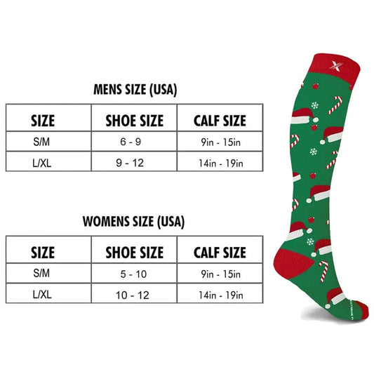 SWEET SANTA COMPRESSION SOCKS