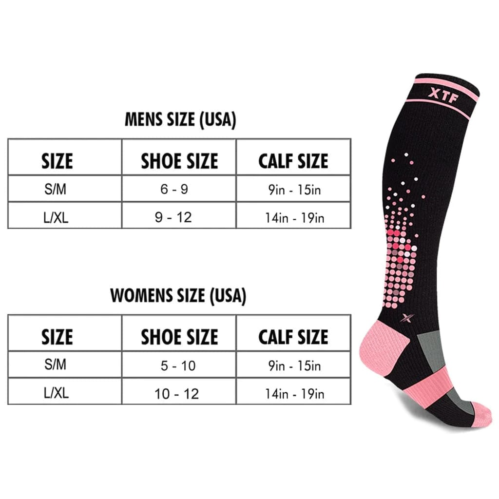 Extreme Fit - HIGH-INTENSITY - ATHELTIC GRADE COMPRESSION SOCKS (3-PAIRS) - KNEE-LENGTH