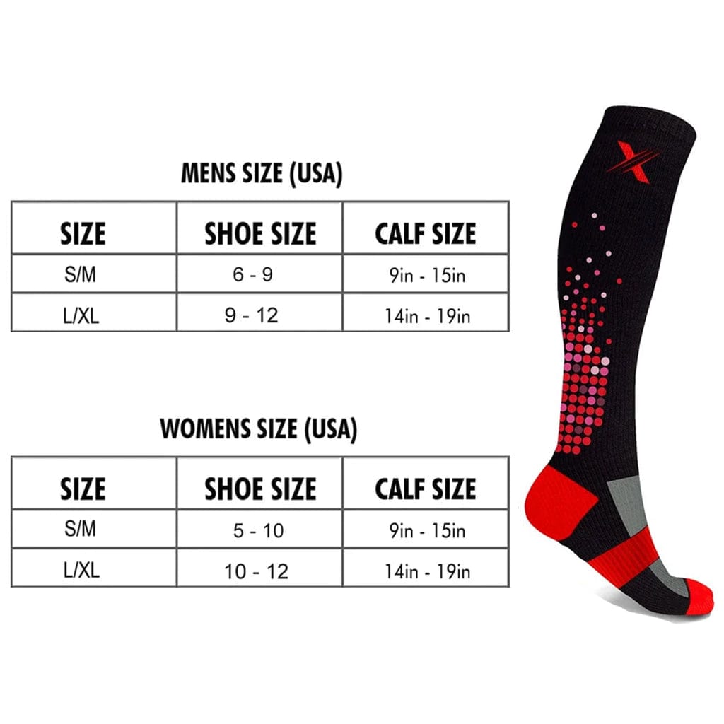 Extreme Fit - HIGH INTENSITY COMPRESSION SOCKS (6-PAIRS) - KNEE-LENGTH